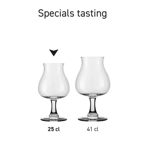 Overview of Beer glass Specials Tasting 25 cl. as series.