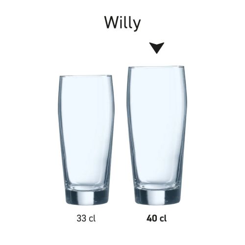 Overview of the glasses from the Willy series, shown side by side. Overview of the glasses from the Willy series, shown side by side.