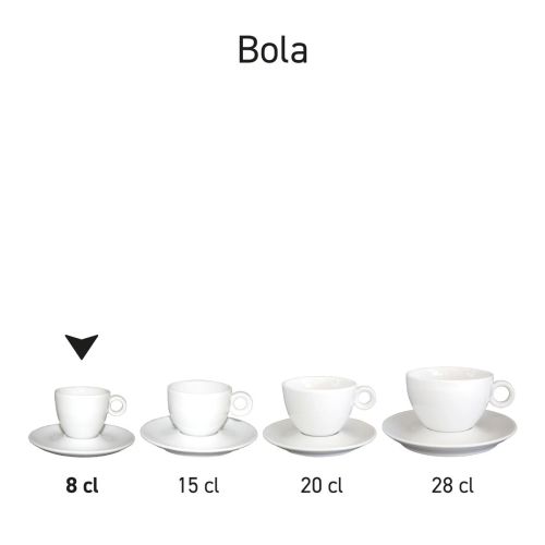 Series overview of Bola espresso sets porcelain, multiple sets side by side. Series overview of Bola espresso sets porcelain, multiple sets side by side.
