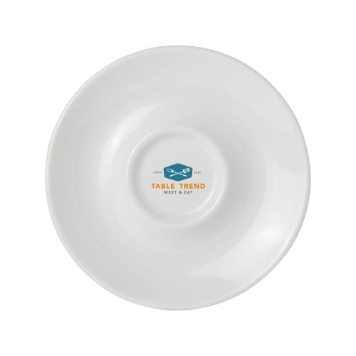 Multicoloured TableTrend logo print on Bola cappuccino dish 14.5 cm porcelain.