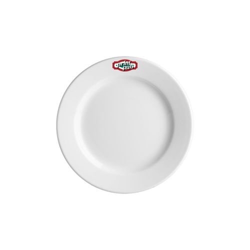ront view of porcelain plate Princip 15 cm with striking multi-coloured PrintPub logo. ront view of porcelain plate Princip 15 cm with striking multi-coloured PrintPub logo.
