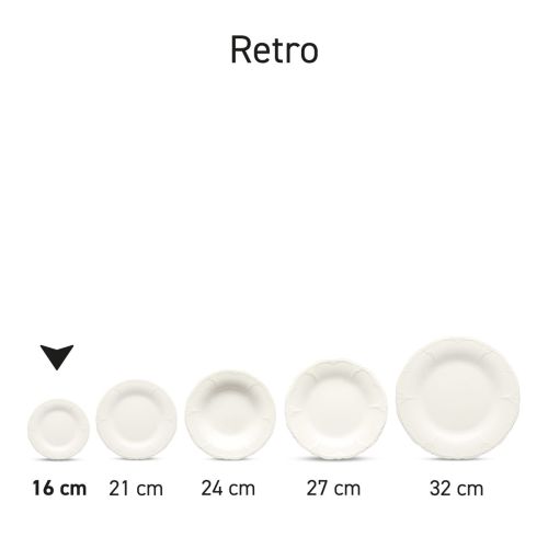 Series arrangement of several Retro plates porcelain in different compositions.