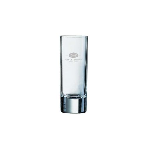 Engraved TableTrend logo on shot glass Islande 6.5 cl. subtly visible on the front. Engraved TableTrend logo on shot glass Islande 6.5 cl. subtly visible on the front.