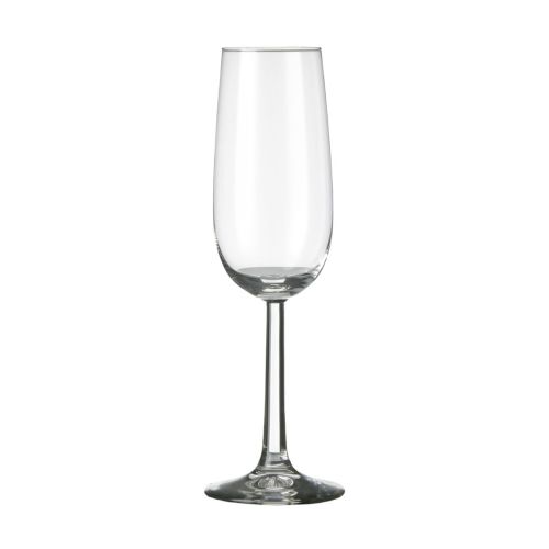 Vooraanzicht van Bouquet champagneflute 17 cl. in helder glas met smalle hoge kelk. Vooraanzicht van Bouquet champagneflute 17 cl. in helder glas met smalle hoge kelk.