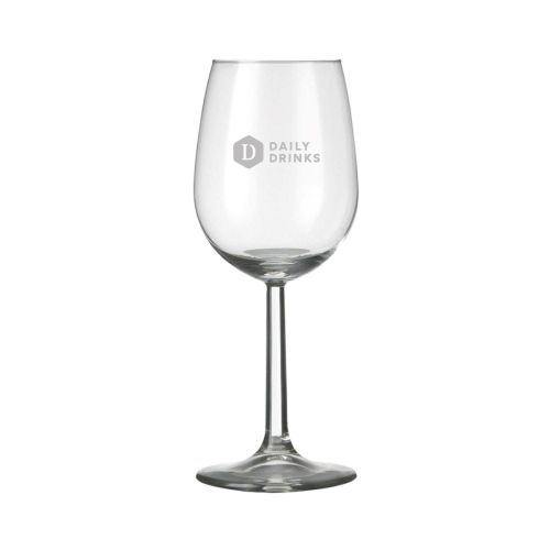 Gravure van DailyDrinks-logo zichtbaar op de voorkant van het Bouquet wijnglas 29 cl. Gravure van DailyDrinks-logo zichtbaar op de voorkant van het Bouquet wijnglas 29 cl.