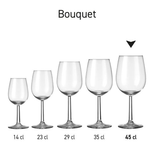 Overview image of several Bouquet wine glasses as part of a series.