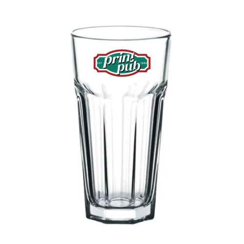 Casablanca Juice glas 36,5 cl. bedrukt met meerkleurig PrintPub-logo zichtbaar aan de voorzijde. Casablanca Juice glas 36,5 cl. bedrukt met meerkleurig PrintPub-logo zichtbaar aan de voorzijde.