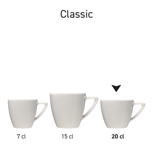 Classic Cappuccino Kop wit 20 cl.