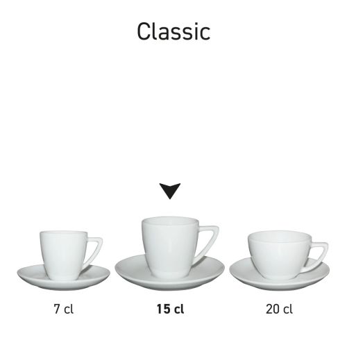 Classic Koffie wit 15 cl. SET bedrukken