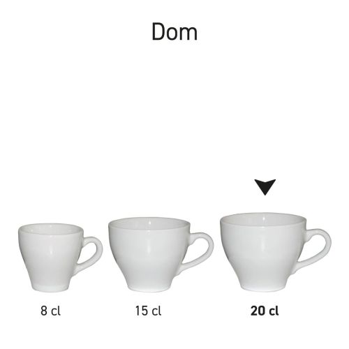 Dom Cappuccino Kop wit 20 cl.