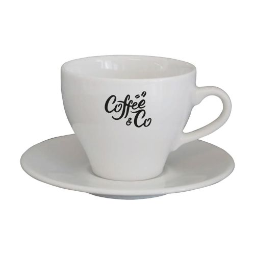 Dom Cappuccino wit 20 cl. SET bedrukken
