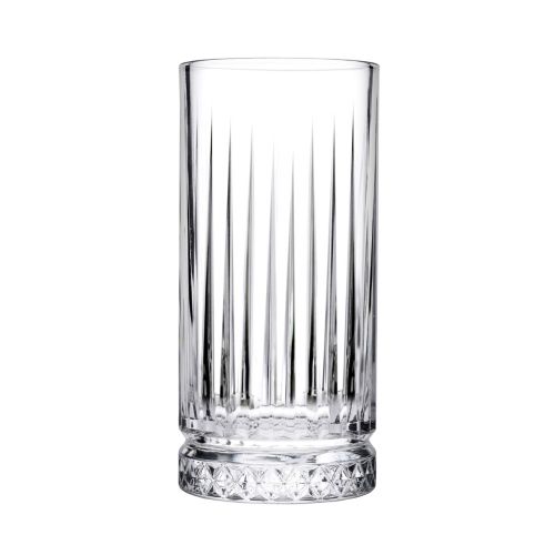 Vooraanzicht van het Elysia Longdrink glas 28 cl. met rechte wand en heldere afwerking. Vooraanzicht van het Elysia Longdrink glas 28 cl. met rechte wand en heldere afwerking.