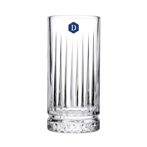 Elysia Longdrink glas 28 cl. met blauw logo van DailyDrinks op de voorkant gedrukt. Elysia Longdrink glas 28 cl. met blauw logo van DailyDrinks op de voorkant gedrukt.