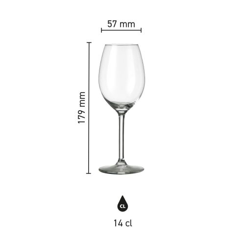 Infographic toont de exacte afmetingen van het Esprit portglas 14 cl. in millimeters. Infographic toont de exacte afmetingen van het Esprit portglas 14 cl. in millimeters.