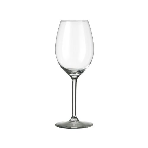 Vooraanzicht van een transparant Esprit wijnglas van 25 cl. geschikt voor witte of rode wijn.