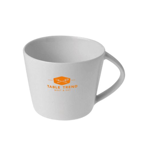 Eva Coffee Cup 20 cl. made of porcelain with one-coloured TableTrend logo printed on the front.