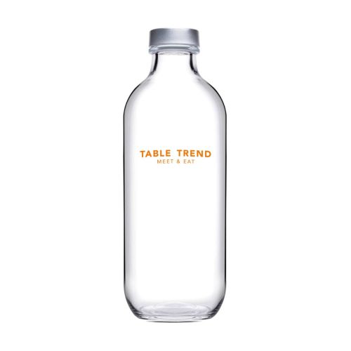 Iconic 0.54 litre bottle (incl. silver cap) imprinted
