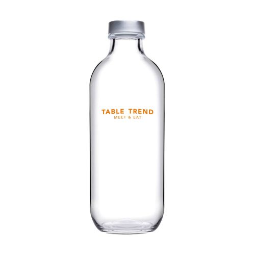 Fles Iconic 0,54 liter (incl. zilveren dop) bedrukken Fles Iconic 0,54 liter (incl. zilveren dop) bedrukken
