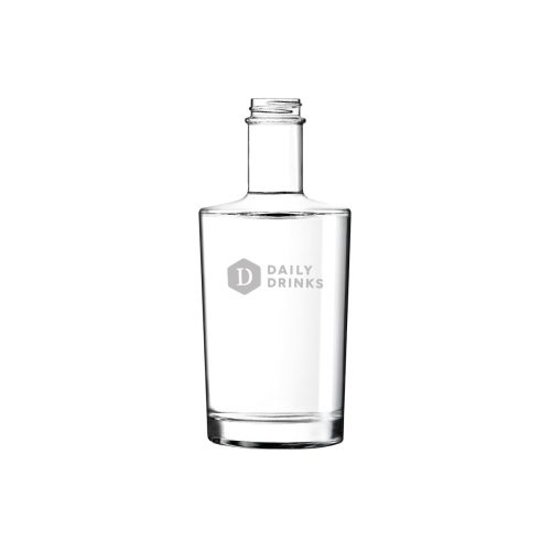 Glazen fles 0,35 liter met gegraveerd DailyDrinks-logo zichtbaar op de voorkant. Glazen fles 0,35 liter met gegraveerd DailyDrinks-logo zichtbaar op de voorkant.