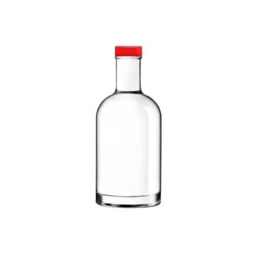 Oslo 0.35-litre glass bottle in straight front view with red cap or logo. Oslo 0.35-litre glass bottle in straight front view with red cap or logo.