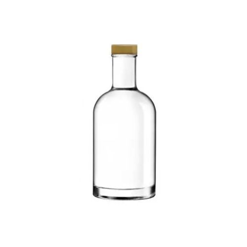 Oslo 0.35-litre glass bottle in straight front view with gold cap or logo. Oslo 0.35-litre glass bottle in straight front view with gold cap or logo.