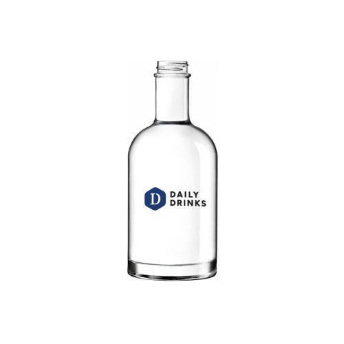 Oslo 0.35 litre bottle with multi-coloured DailyDrinks logo on the front of the glass. Oslo 0.35 litre bottle with multi-coloured DailyDrinks logo on the front of the glass.