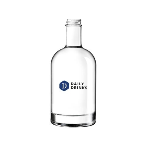 Infographic toont hoogte en diameter van glazen fles Oslo 0,5 liter in schaalweergave. Infographic toont hoogte en diameter van glazen fles Oslo 0,5 liter in schaalweergave.