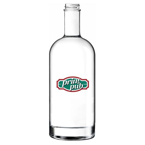 PrintPub logo in multicolour print visible on front of Bottle Oslo 1.0 litre glass. PrintPub logo in multicolour print visible on front of Bottle Oslo 1.0 litre glass.