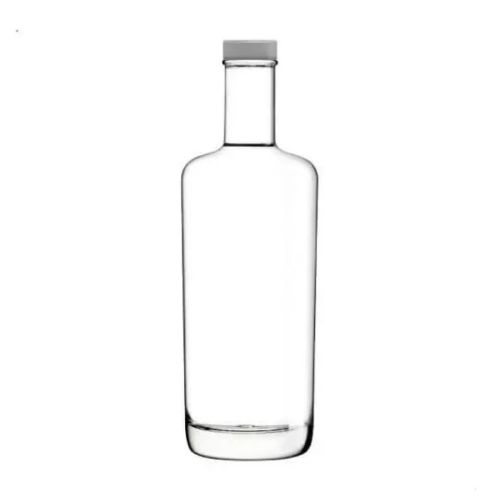 Front of glass bottle Oxygen 0.7 litre with silver cap, upright with long, narrow neck. Front of glass bottle Oxygen 0.7 litre with silver cap, upright with long, narrow neck.