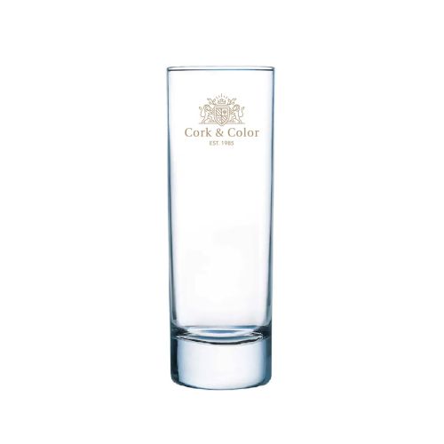 Islande glass 22 cl. with CorkColor logo in one colour visible on the front. Islande glass 22 cl. with CorkColor logo in one colour visible on the front.