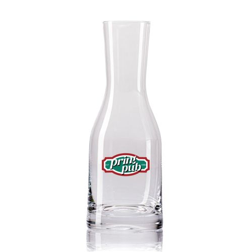 Carafe Le Marc 75 cl. with multicoloured PrintPub logo printed on the front of the glass body. Carafe Le Marc 75 cl. with multicoloured PrintPub logo printed on the front of the glass body.