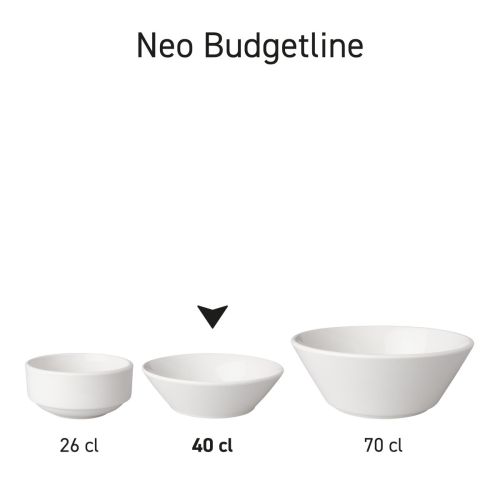 Overview image of series of porcelain bowls Mammoth Neo Budgetline 15.5 cm in various arrangements. Overview image of series of porcelain bowls Mammoth Neo Budgetline 15.5 cm in various arrangements.