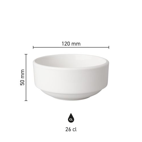 Infographic showing dimensions of porcelain bowl Budgetline 11 cm, including diameter and height in image. Infographic showing dimensions of porcelain bowl Budgetline 11 cm, including diameter and height in image.