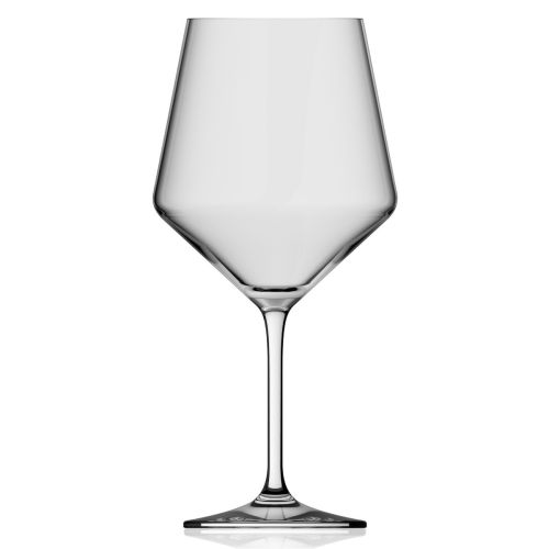 Front view of Melody wine glass 72 cl in glass with tall chalice and elegant stem.