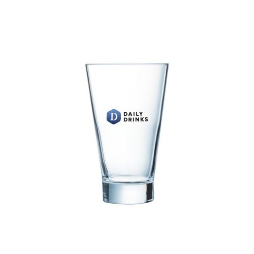 Front of the Shetland 22 cl. glass printed with full-colour DailyDrinks logo.