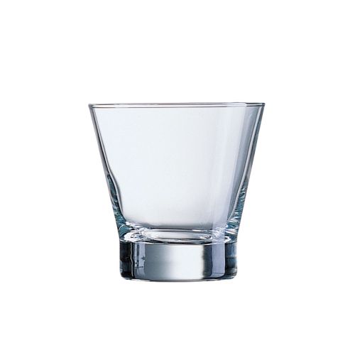 Voorzijde van het Shetland 25 cl. glas, een helder model voor dagelijks drinkgebruik.