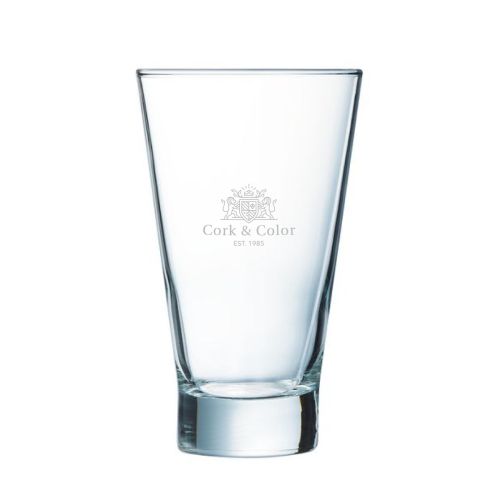Gravure van het CorkColor-logo zichtbaar op de voorkant van het Shetland 35 cl. glas. Gravure van het CorkColor-logo zichtbaar op de voorkant van het Shetland 35 cl. glas.