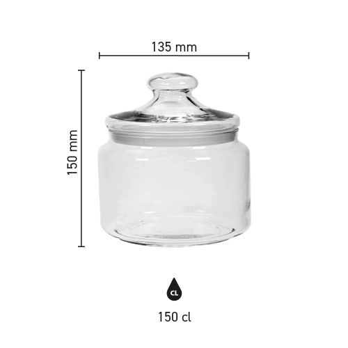 Printing candy jar Big Club 1.50 litres Printing candy jar Big Club 1.50 litres