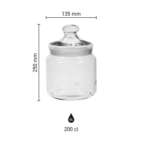 Snoeppot Big Club 2,0 liter bedrukken Snoeppot Big Club 2,0 liter bedrukken
