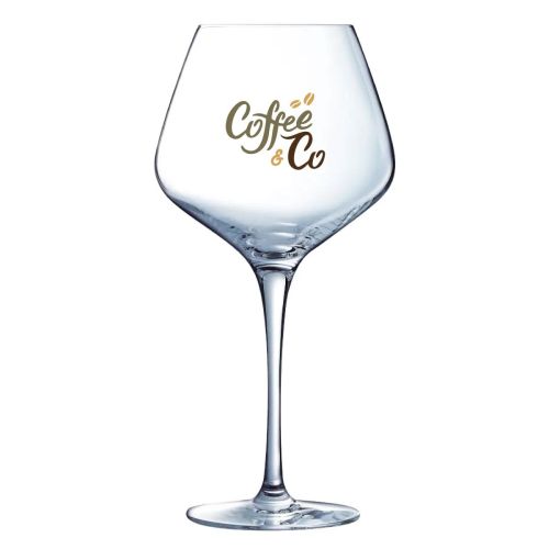 Sublym gin-tonic glass 60 cl with multicoloured CoffeeCo logo printed on the front of the glass. Sublym gin-tonic glass 60 cl with multicoloured CoffeeCo logo printed on the front of the glass.