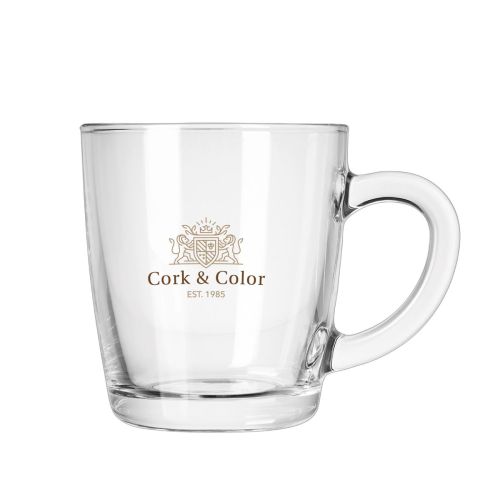 Voorzijde vatheeglas New Morning Laag 32 cl. met kleurrijk CorkColor-logo-opdruk. Voorzijde vatheeglas New Morning Laag 32 cl. met kleurrijk CorkColor-logo-opdruk.