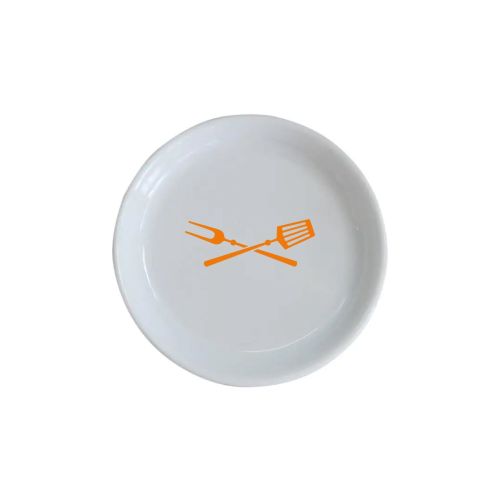 Theezakhouder rond wit 85 mm bedrukken