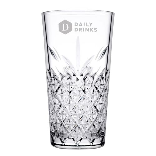 Gravure van DailyDrinks-logo subtiel zichtbaar op voorzijde van het glas 45 cl. Gravure van DailyDrinks-logo subtiel zichtbaar op voorzijde van het glas 45 cl.