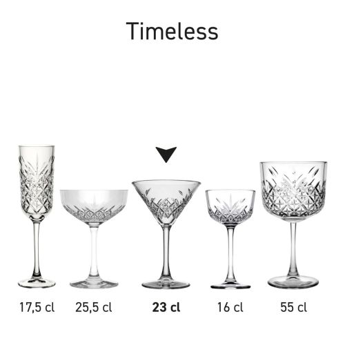 Series arrangement shows several glasses from the Timeless series. Series arrangement shows several glasses from the Timeless series.