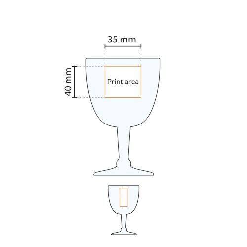 Trappist Glass 15 cl. tap size with print