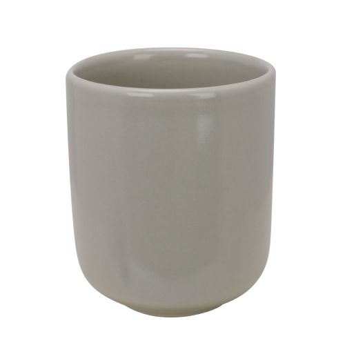 Front view of Venus cup 35 cl. without ear in ivory porcelain with straight cylindrical shape. Front view of Venus cup 35 cl. without ear in ivory porcelain with straight cylindrical shape.