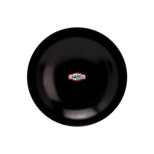 Front of the earthenware Venus plate 21 cm with multi-coloured PrintPub logo on the plate surface. Front of the earthenware Venus plate 21 cm with multi-coloured PrintPub logo on the plate surface.