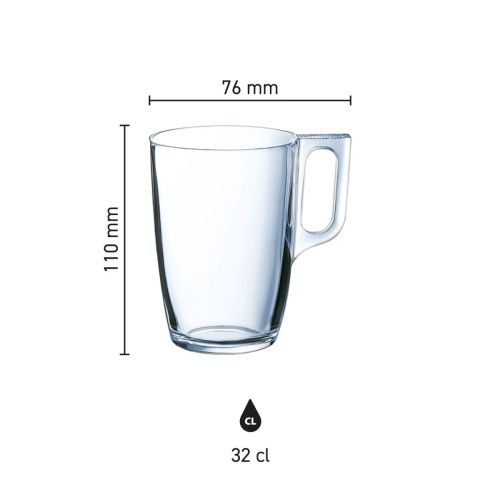 Infographic toont de exacte afmetingen van het Voluto glas 32 cl. in detail. Infographic toont de exacte afmetingen van het Voluto glas 32 cl. in detail.