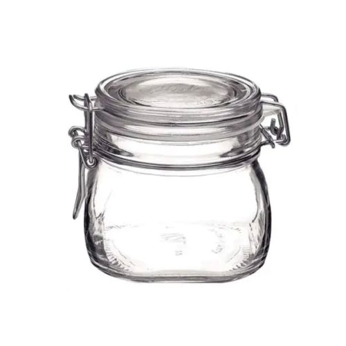 Weck jar Fido 0.5 litre square with print