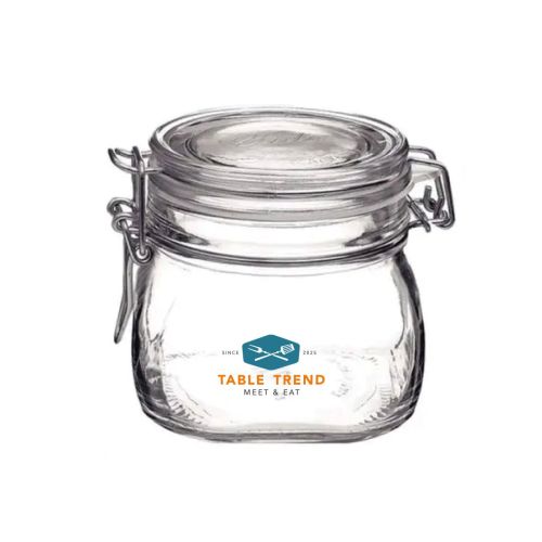 Weck jar Fido 0.5 litre square with print